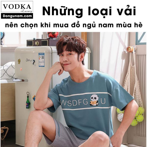 những loại vải cho đồ ngủ nam mùa hè