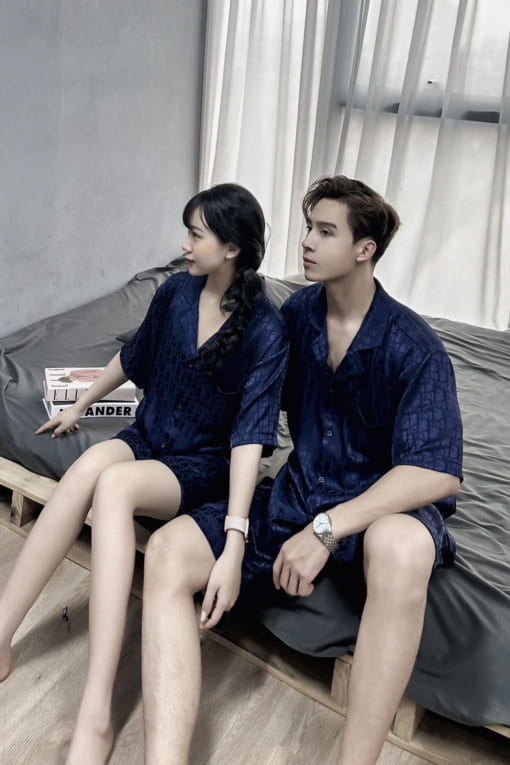 Bộ Đồ Ngủ Pijama Lụa Satin Cao Cấp D02 - Vodka Luxury - Ảnh 3