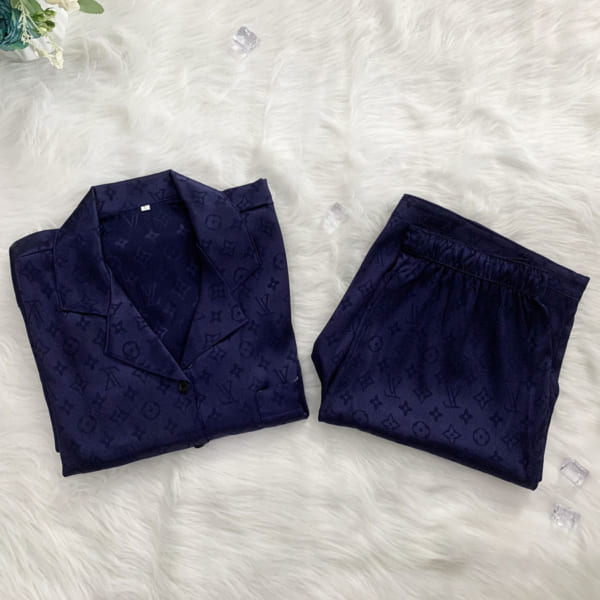 Bộ Đồ Ngủ Pijama Lụa Satin Cao Cấp LV02 - Vodka Luxury - Ảnh 2