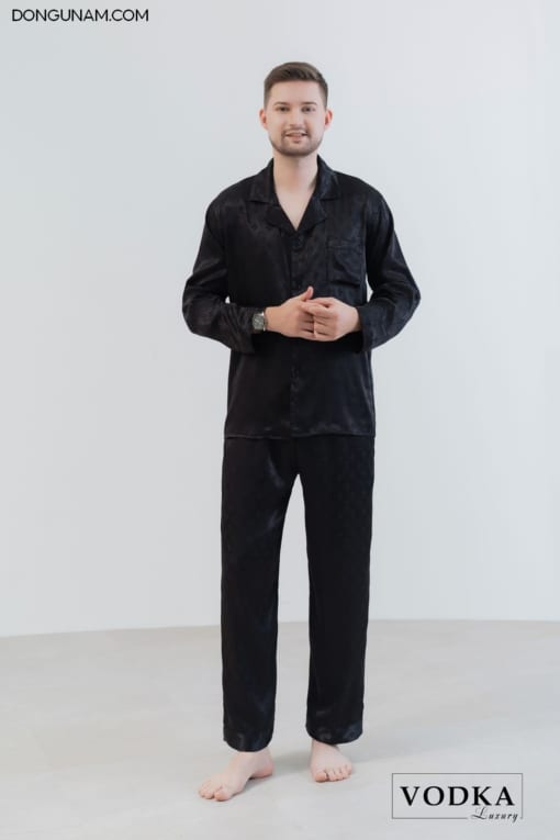 Bộ Đồ Ngủ Pijama Lụa Satin Cao Cấp LV14- Vodka Luxury - Ảnh 7