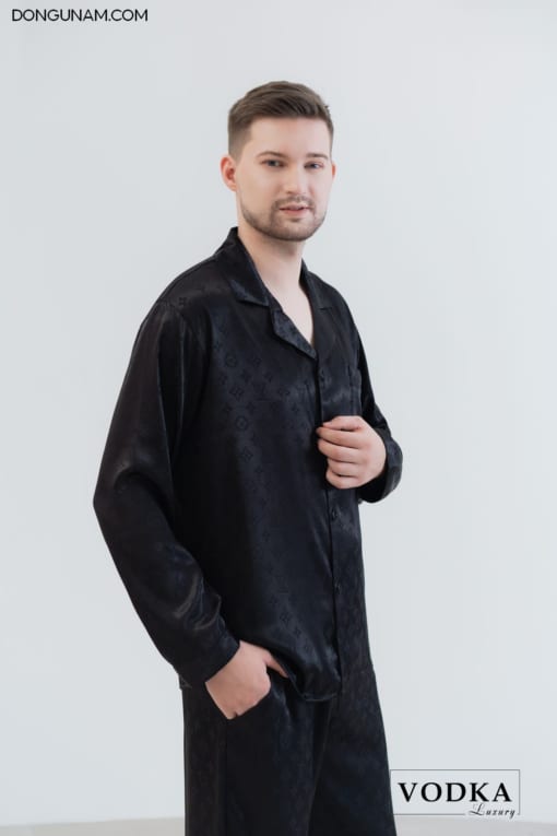 Bộ Đồ Ngủ Pijama Lụa Satin Cao Cấp LV14- Vodka Luxury - Ảnh 9
