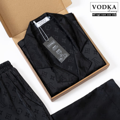 Đồ Ngủ Nam Pijama Chất Lụa Gấm Cao Cấp LV34 - Vodka Luxury