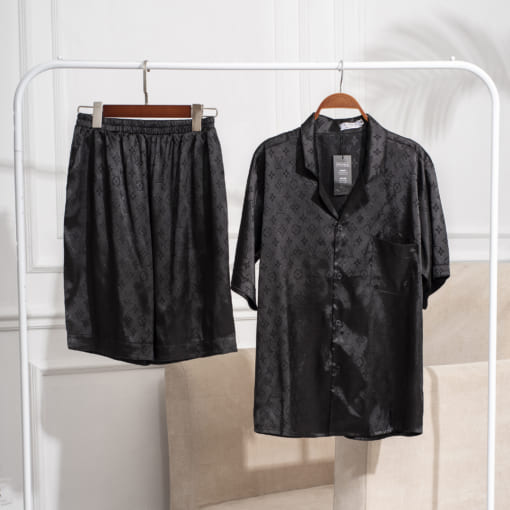 Đồ Ngủ Nam Pijama Vodka Luxury Chất Lụa Gấm Cao Cấp LV04 - Ảnh 9