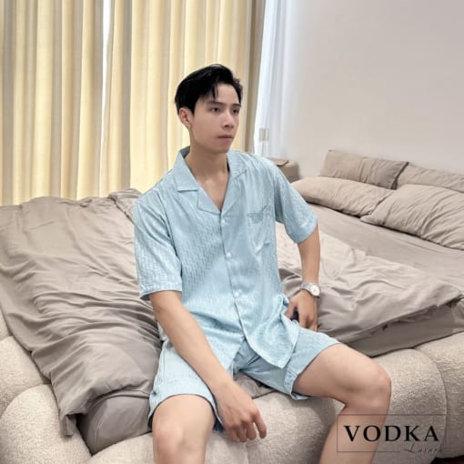 Đồ Ngủ Nam Chất Lụa Gấm Cao Cấp G07N - Vodka Luxury - Ảnh 4